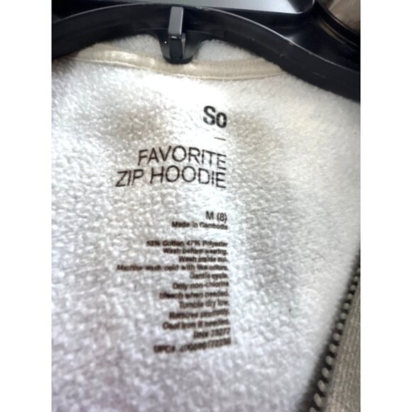 So Favorite Zip Hoodie Girls Tops Camo Size M 8 - Picture 3 of 5